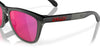 Oakley Frogskins Range OO9284 Matte Black/Matte Grey Smoke/Prizm Road #colour_matte-black-matte-grey-smoke-prizm-road