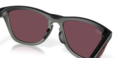 Oakley Frogskins Range OO9284 Matte Black/Matte Grey Smoke/Prizm Road #colour_matte-black-matte-grey-smoke-prizm-road