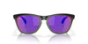 Oakley Frogskins Range OO9284 Matte Black/Matte Grey Smoke/Prizm Road #colour_matte-black-matte-grey-smoke-prizm-road