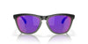 Oakley Frogskins Range OO9284 Matte Black/Matte Grey Smoke/Prizm Road #colour_matte-black-matte-grey-smoke-prizm-road