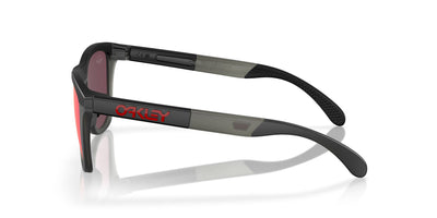 Oakley Frogskins Range OO9284 Matte Black/Matte Grey Smoke/Prizm Road #colour_matte-black-matte-grey-smoke-prizm-road