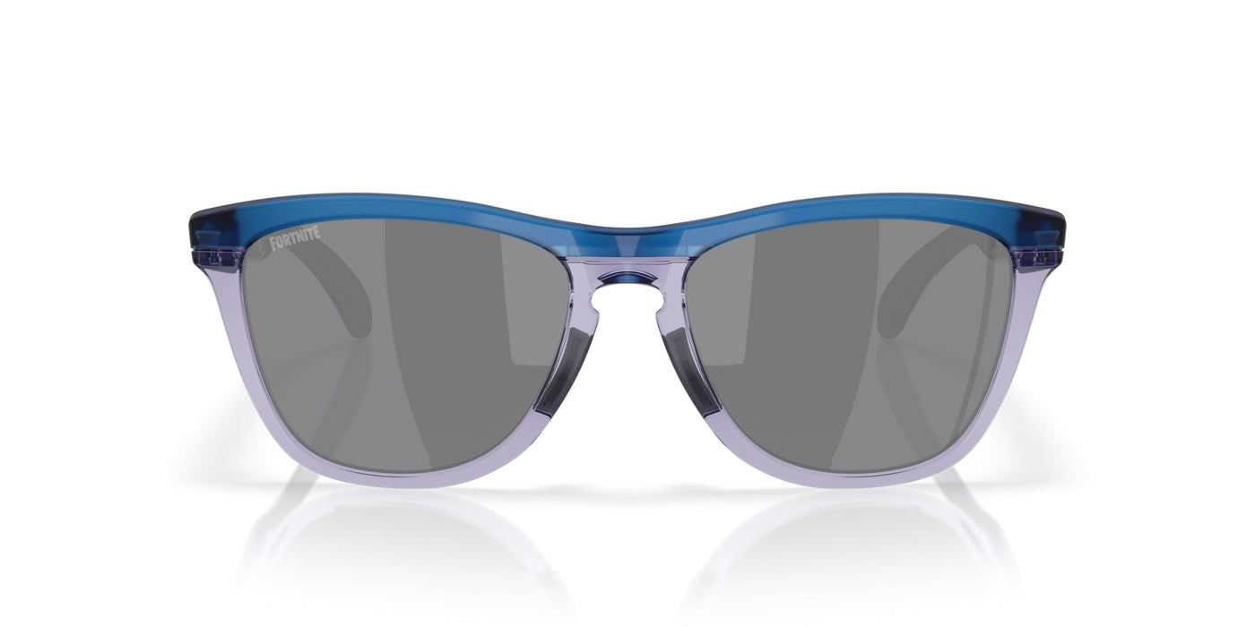 Oakley Frogskins Range OO9284 Matte Transparent Blue/Prizm Black #colour_matte-transparent-blue-prizm-black