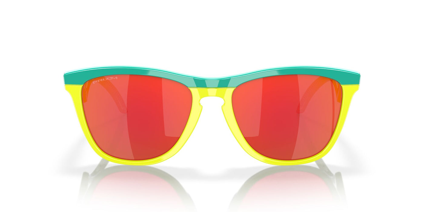 Oakley Frogskins Hybrid OO9289 Celeste/Tennis Ball Yellow/Prizm Ruby #colour_celeste-tennis-ball-yellow-prizm-ruby