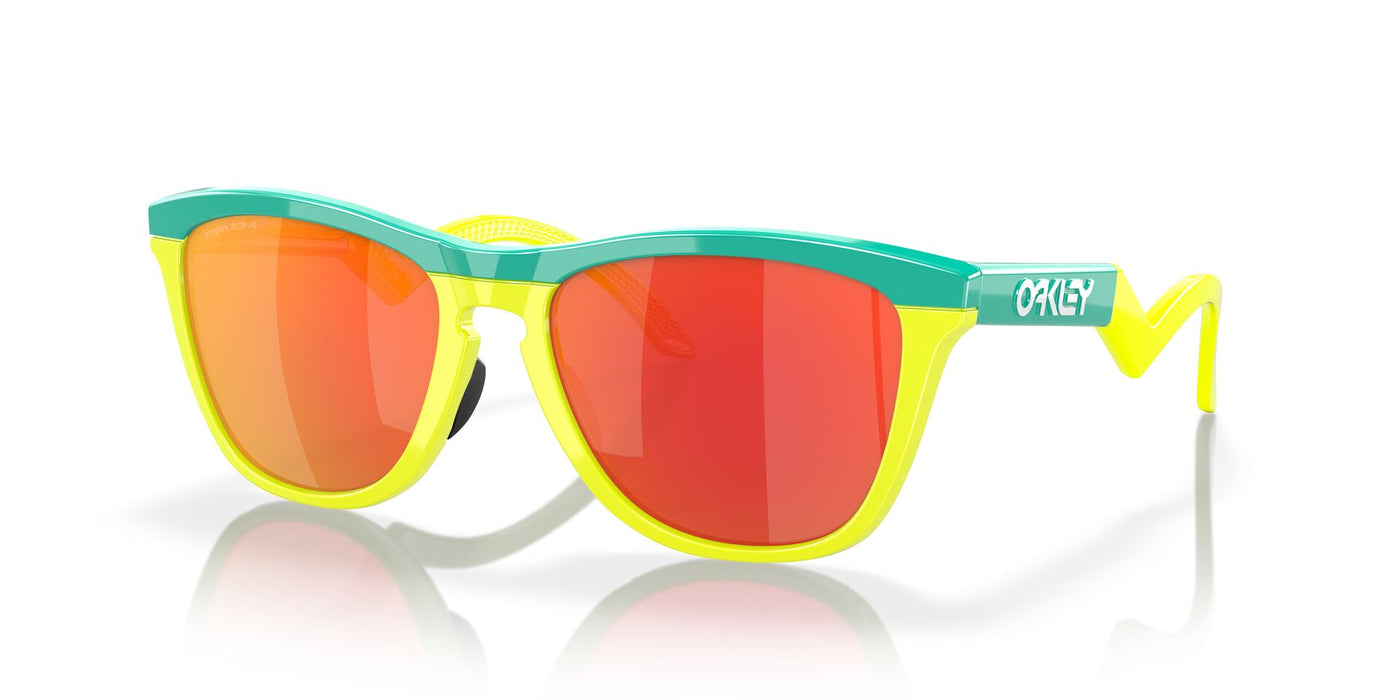 Oakley Frogskins Hybrid OO9289 Celeste/Tennis Ball Yellow/Prizm Ruby #colour_celeste-tennis-ball-yellow-prizm-ruby