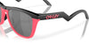 Oakley Frogskins Hybrid OO9289 Matte Black/Neon Pink/Prizm Black #colour_matte-black-neon-pink-prizm-black
