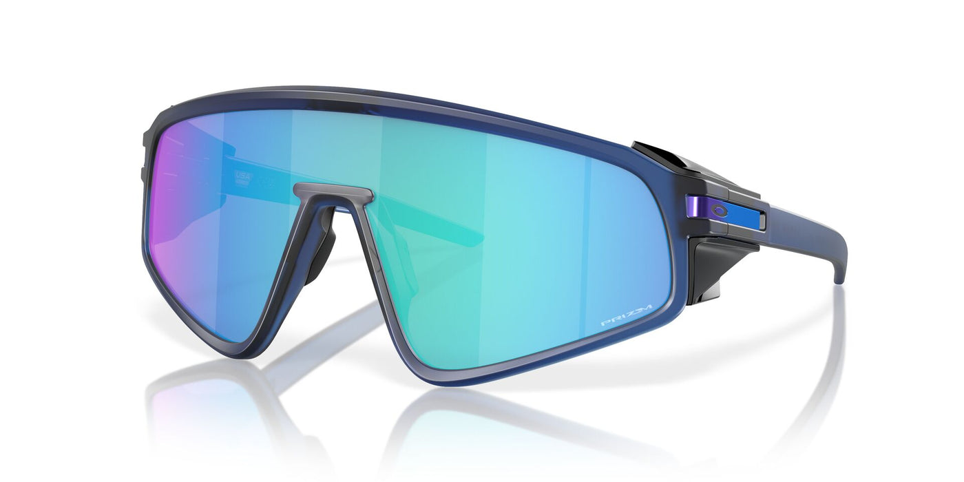 Oakley Latch Panel OO9404 Matte Transparent Navy/Prizm Sapphire #colour_matte-transparent-navy-prizm-sapphire