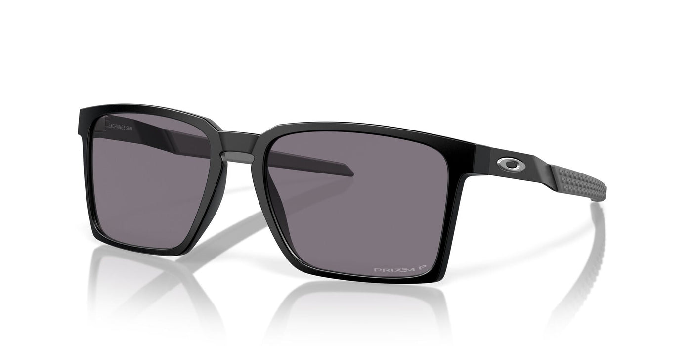 Oakley Exchange Sun OO9483 Satin Black/Prizm Grey Polarised #colour_satin-black-prizm-grey-polarised