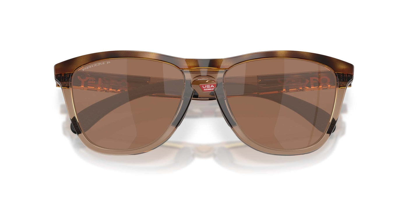 Oakley Frogskins Range Xl OO9503 Brown Tortoise/Brown Smoke-Prizm Tungsten Polarised #colour_brown-tortoise-brown-smoke-prizm-tungsten-polarised