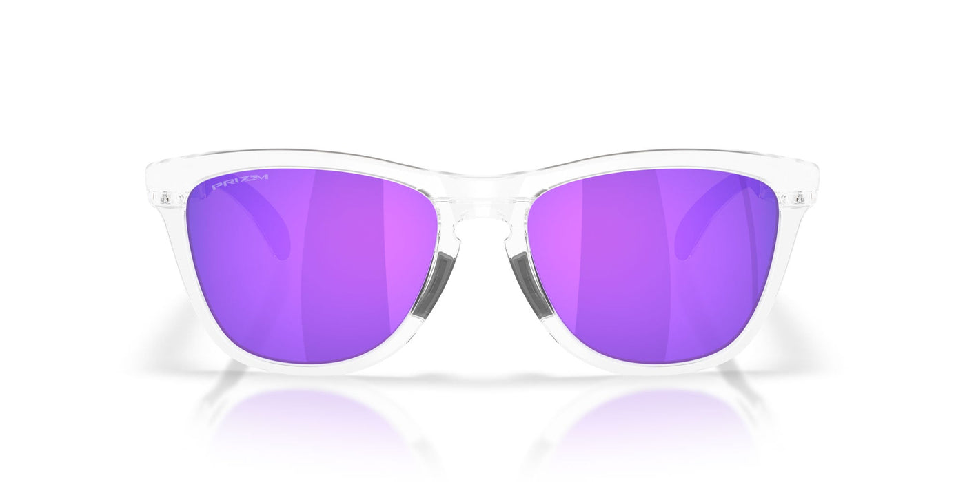 Oakley Frogskins Range Xl OO9503 Matte Clear/Prizm Violet #colour_matte-clear-prizm-violet