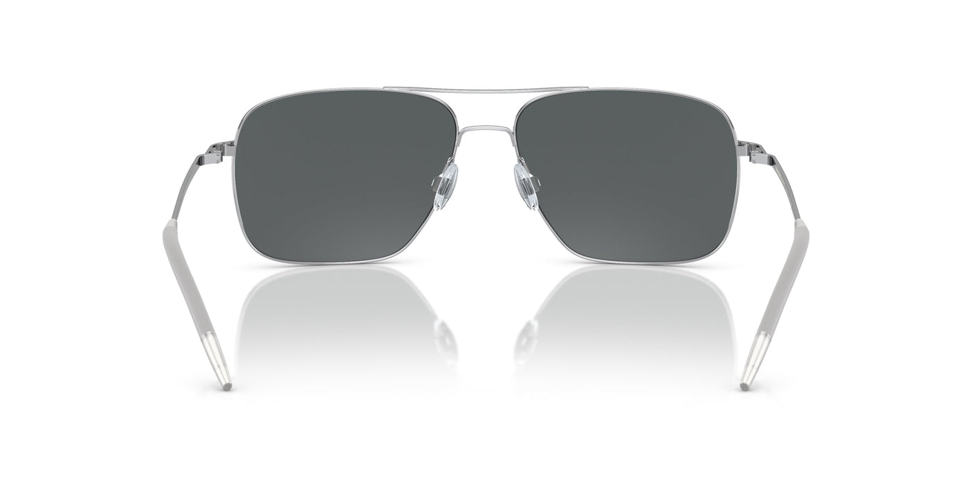 Oliver Peoples Clifton OV1150S Silver/Dark Grey Polarised #colour_silver-dark-grey-polarised