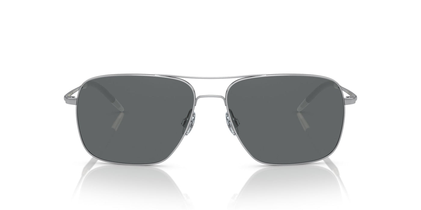 Oliver Peoples Clifton OV1150S Silver/Dark Grey Polarised #colour_silver-dark-grey-polarised