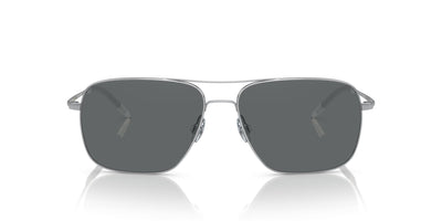 Oliver Peoples Clifton OV1150S Silver/Dark Grey Polarised #colour_silver-dark-grey-polarised