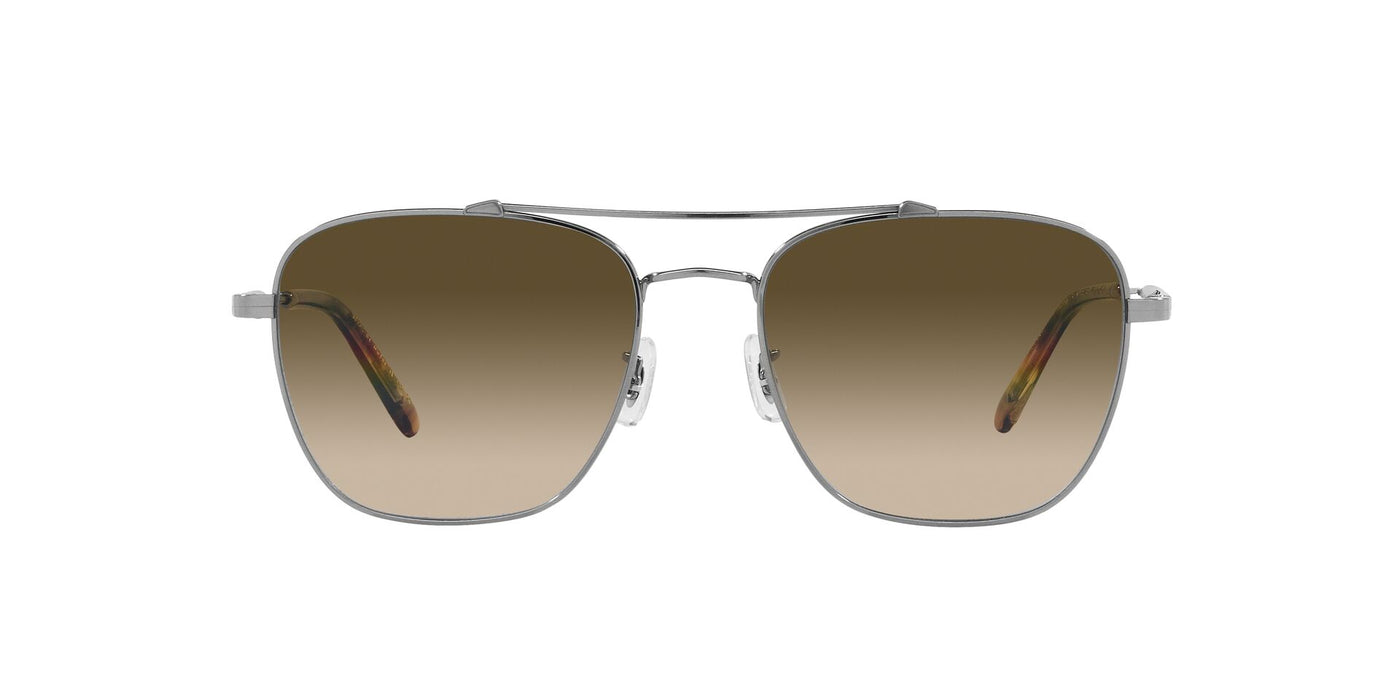 Oliver Peoples Marsan OV1322ST Brushed Silver/Chrome Olive Photochromic #colour_brushed-silver-chrome-olive-photochromic