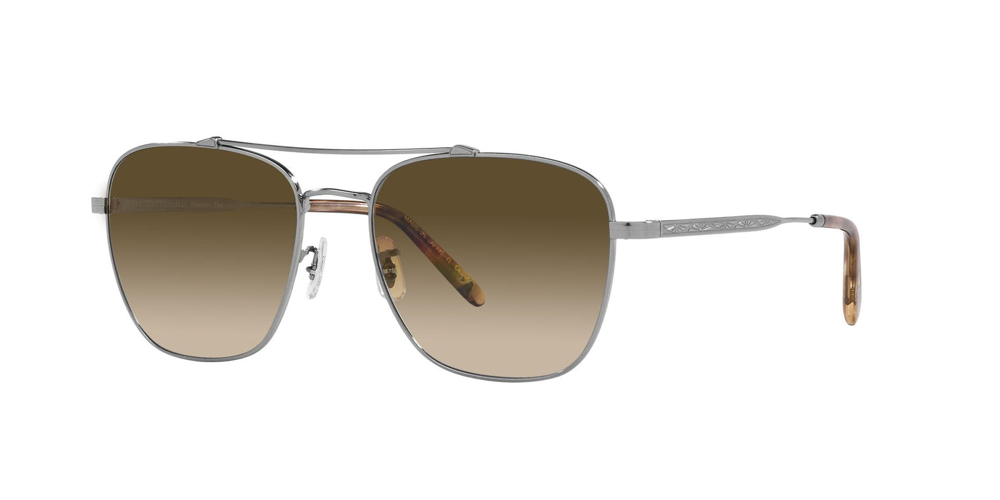 Oliver Peoples Marsan OV1322ST Brushed Silver/Chrome Olive Photochromic #colour_brushed-silver-chrome-olive-photochromic