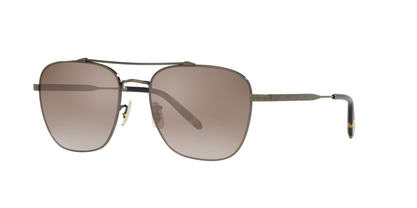 Oliver Peoples Marsan OV1322ST Antique Gold/Tuscan Brown Gradient Mirror #colour_antique-gold-tuscan-brown-gradient-mirror