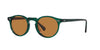 Oliver Peoples Gregory Peck Sun OV5217S Translucent Dark Teal/Cognac #colour_translucent-dark-teal-cognac