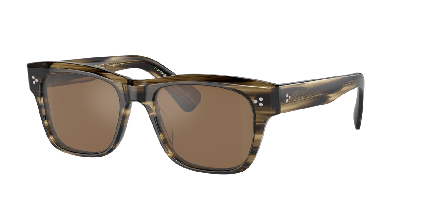 Oliver Peoples Birell SUN OV5524SU Olive Smoke/Cognac Mirror #colour_olive-smoke-cognac-mirror