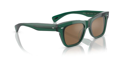 Oliver Peoples Ms. Oliver OV5542SU Translucent Dark Teal/Cognac Mirror #colour_translucent-dark-teal-cognac-mirror