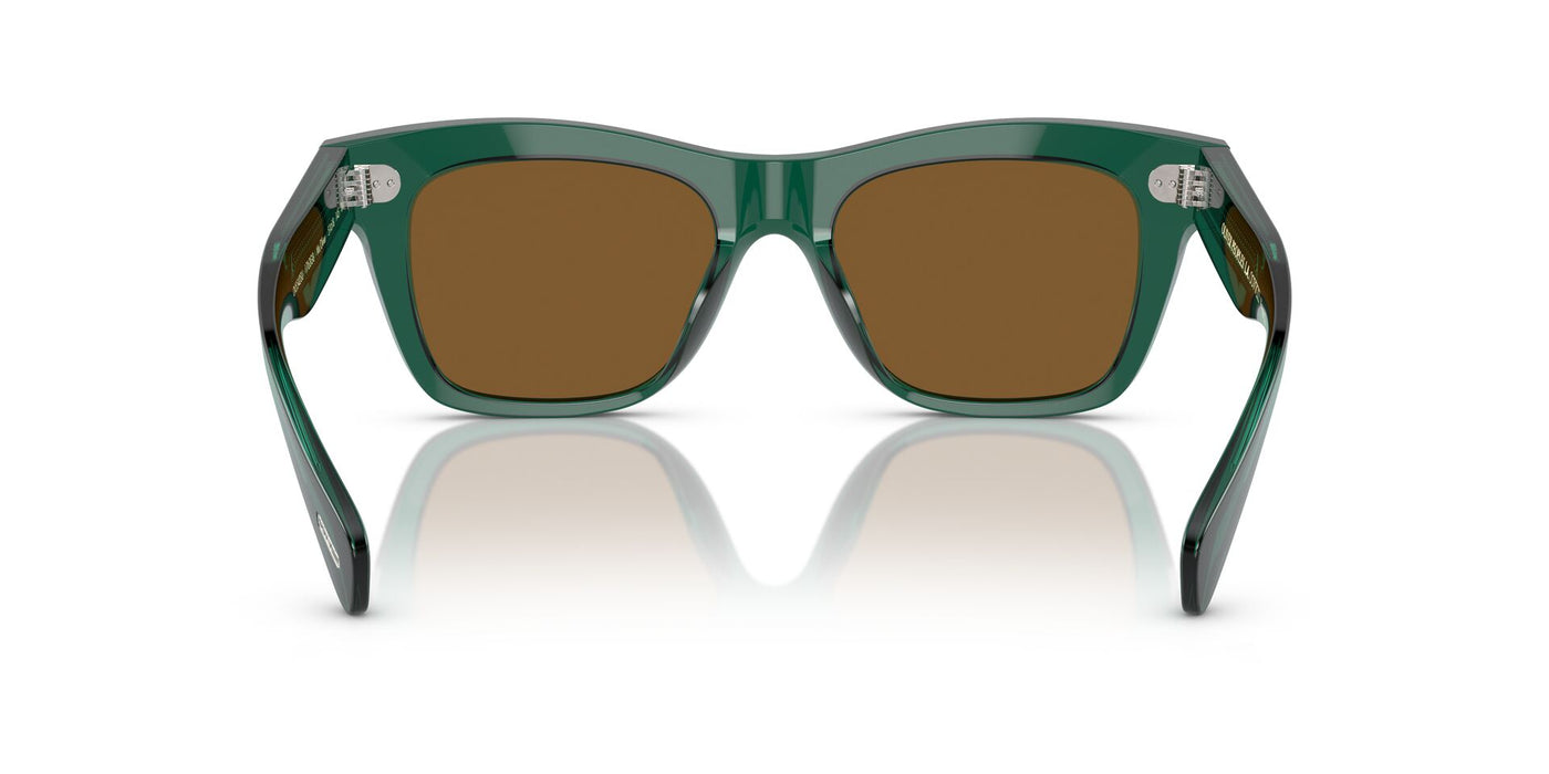 Oliver Peoples Ms. Oliver OV5542SU Translucent Dark Teal/Cognac Mirror #colour_translucent-dark-teal-cognac-mirror