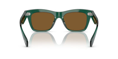 Oliver Peoples Ms. Oliver OV5542SU Translucent Dark Teal/Cognac Mirror #colour_translucent-dark-teal-cognac-mirror
