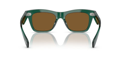 Oliver Peoples Ms. Oliver OV5542SU Translucent Dark Teal/Cognac Mirror #colour_translucent-dark-teal-cognac-mirror