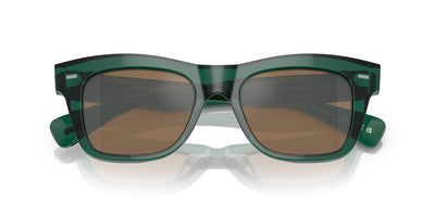 Oliver Peoples Ms. Oliver OV5542SU Translucent Dark Teal/Cognac Mirror #colour_translucent-dark-teal-cognac-mirror