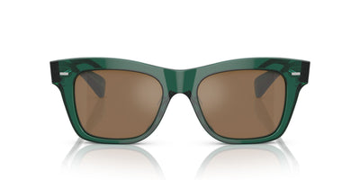 Oliver Peoples Ms. Oliver OV5542SU Translucent Dark Teal/Cognac Mirror #colour_translucent-dark-teal-cognac-mirror