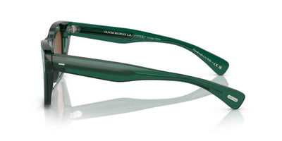 Oliver Peoples Ms. Oliver OV5542SU Translucent Dark Teal/Cognac Mirror #colour_translucent-dark-teal-cognac-mirror