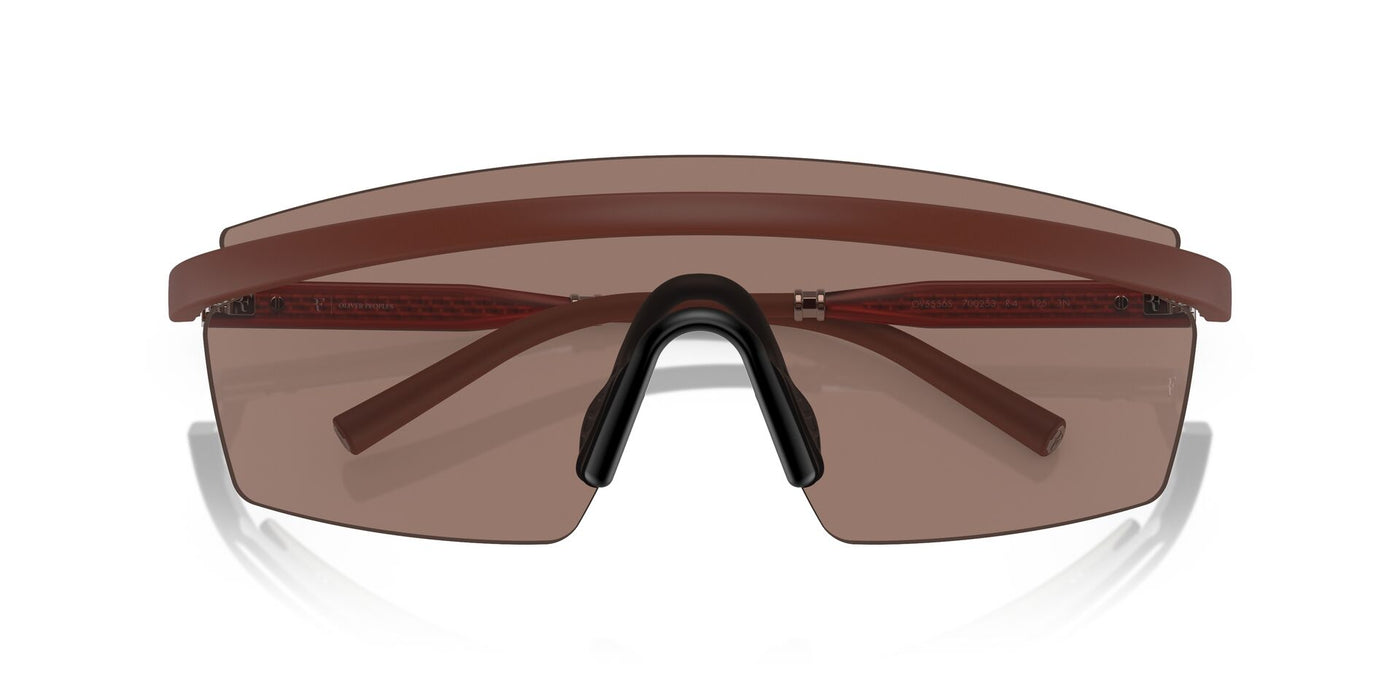 Oliver Peoples R-4 OV5556S Semi Matte Brick/Sierra #colour_semi-matte-brick-sierra