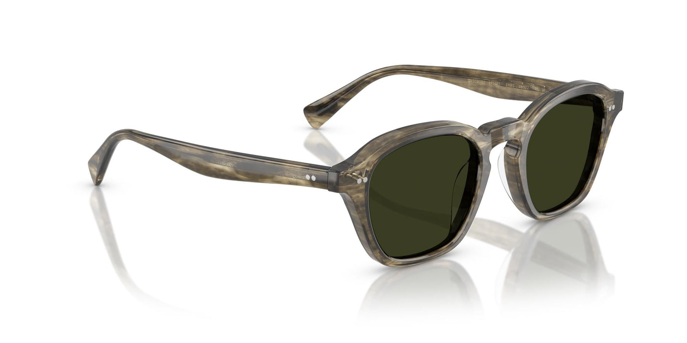 Oliver Peoples Eyles OV5580SU Soft Olive Bark/G-15 Polarised #colour_soft-olive-bark-g-15-polarised