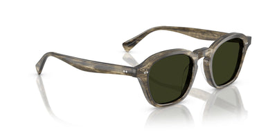 Oliver Peoples Eyles OV5580SU Soft Olive Bark/G-15 Polarised #colour_soft-olive-bark-g-15-polarised