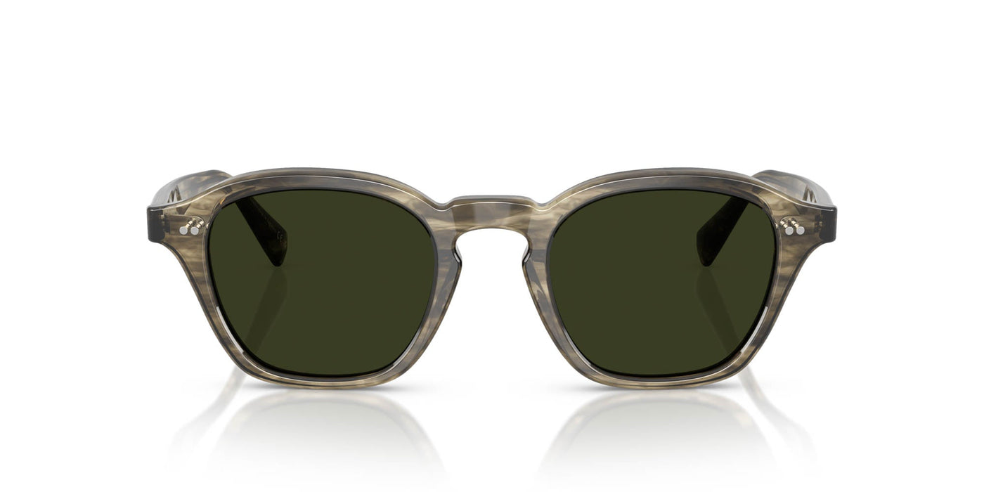 Oliver Peoples Eyles OV5580SU Soft Olive Bark/G-15 Polarised #colour_soft-olive-bark-g-15-polarised