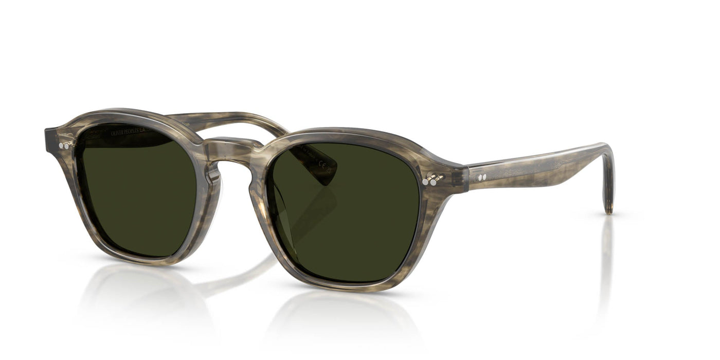 Oliver Peoples Eyles OV5580SU Soft Olive Bark/G-15 Polarised #colour_soft-olive-bark-g-15-polarised