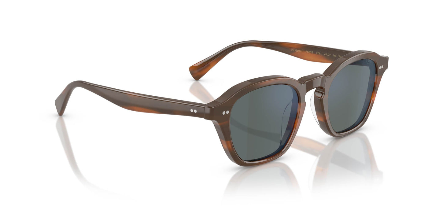 Oliver Peoples Eyles OV5580SU Sycamore/Regal Blue #colour_sycamore-regal-blue