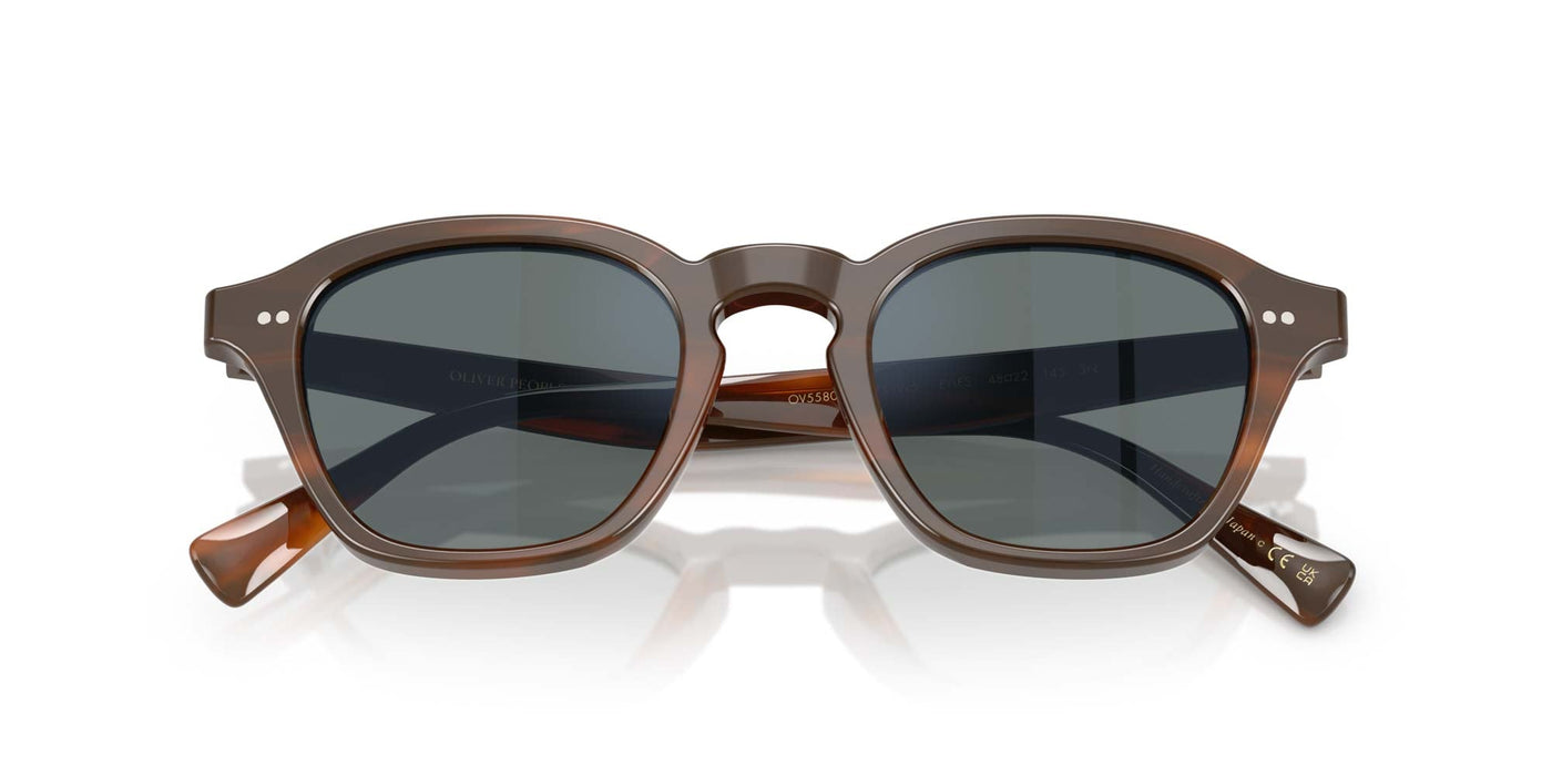Oliver Peoples Eyles OV5580SU Sycamore/Regal Blue #colour_sycamore-regal-blue