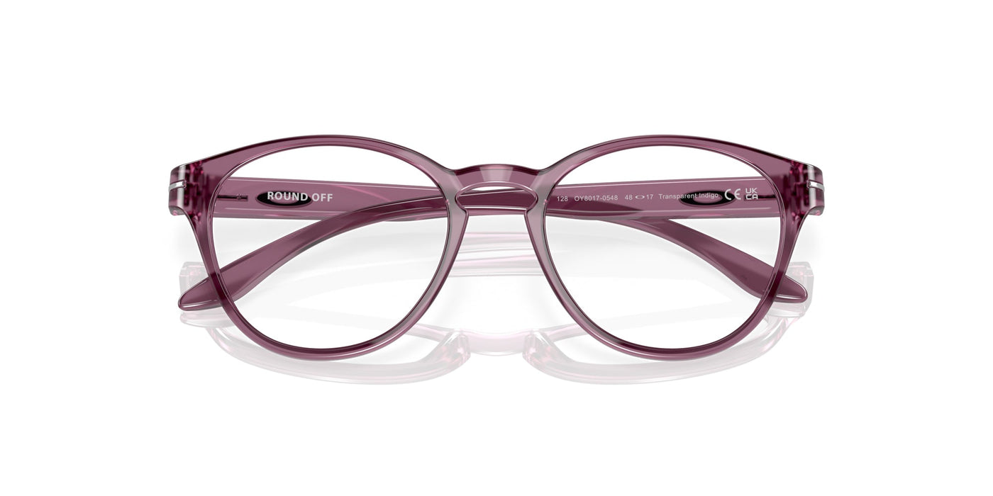 Oakley Junior Round Off OY8017 Transparent Indigo #colour_transparent-indigo