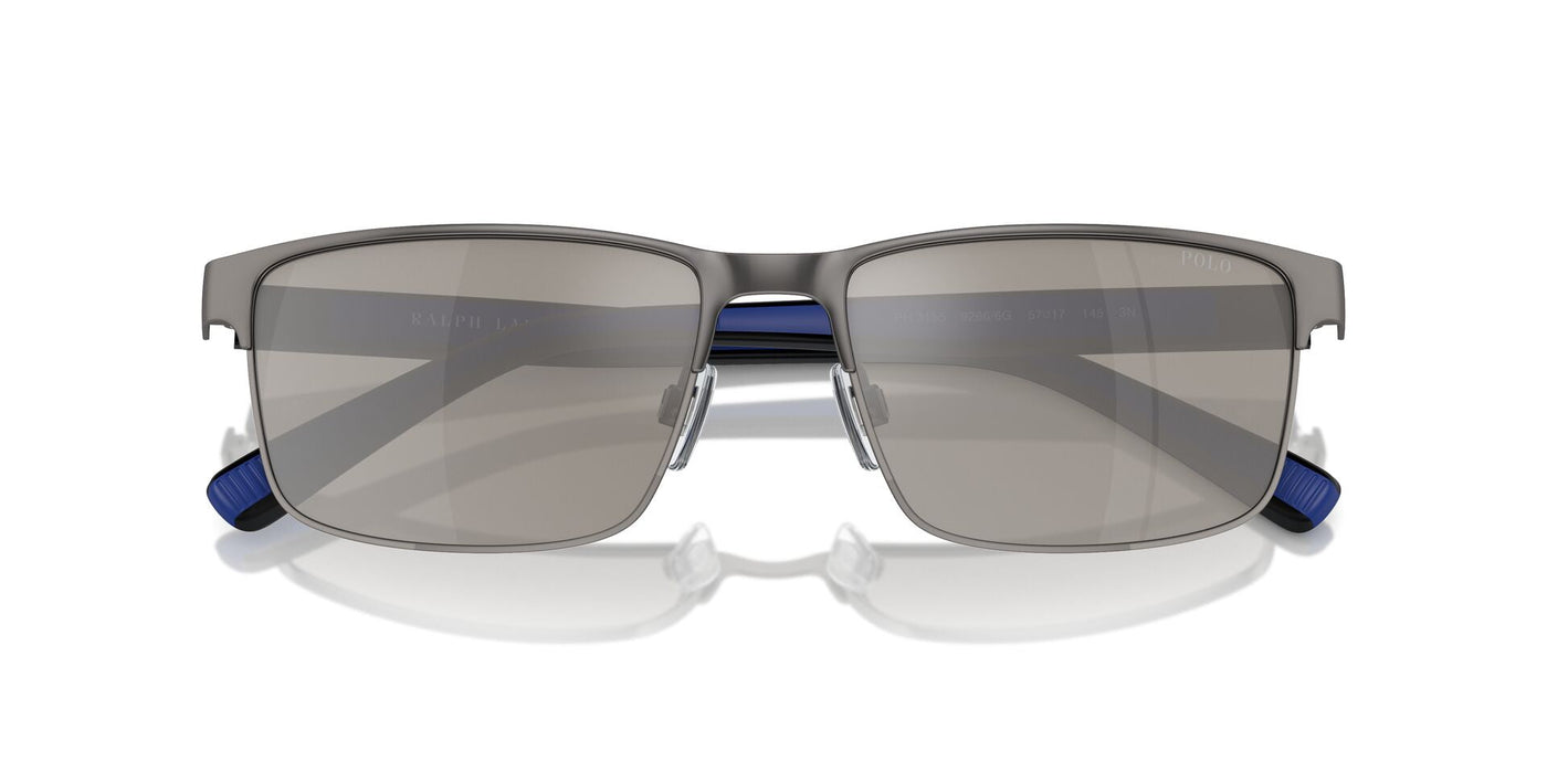 Polo Ralph Lauren PH3155 Matte Gunmetal/Light Grey Silver Mirror #colour_matte-gunmetal-light-grey-silver-mirror