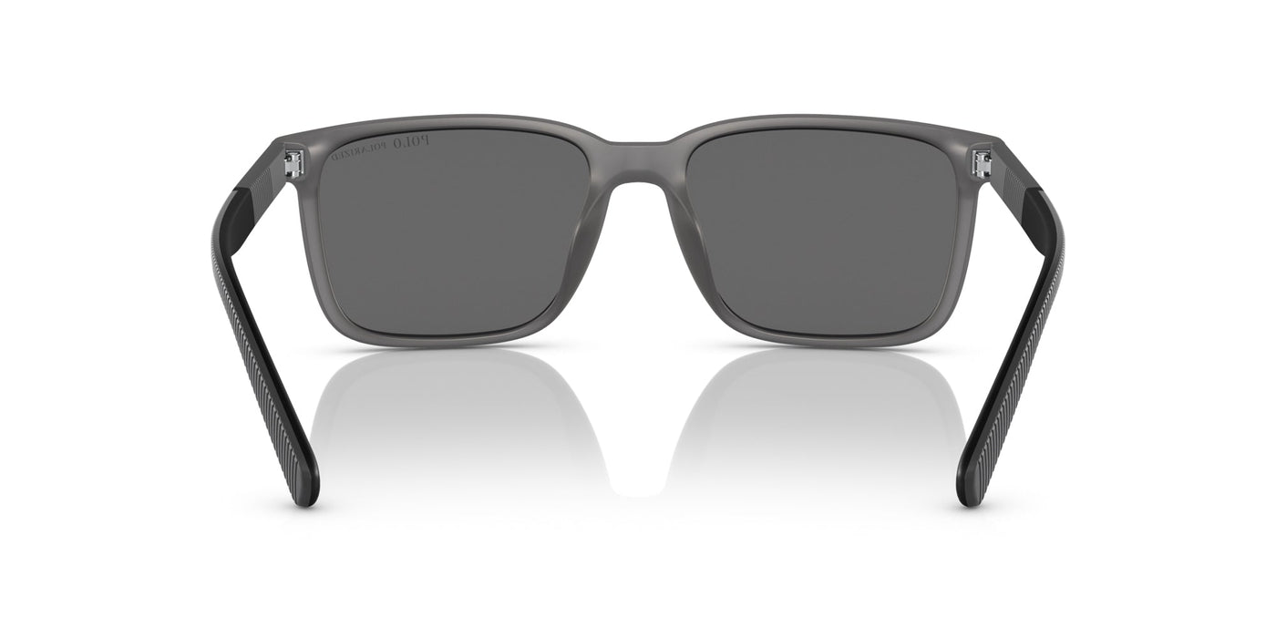 Polo Ralph Lauren PH4189U Matte Transparent Grey/Grey Silver Polarised Mirror #colour_matte-transparent-grey-grey-silver-polarised-mirror
