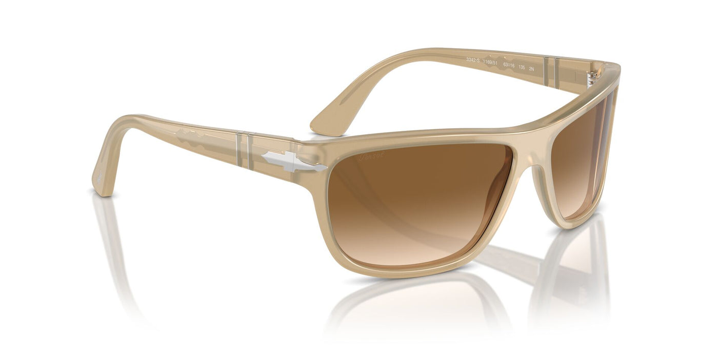 Persol PO3342S Opal Beige/Clear Brown Gradient #colour_opal-beige-clear-brown-gradient