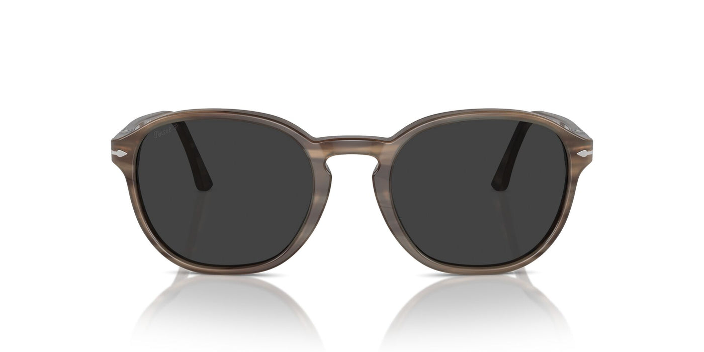 Persol PO3343S Striped Brown/Grey Polarised #colour_striped-brown-grey-polarised