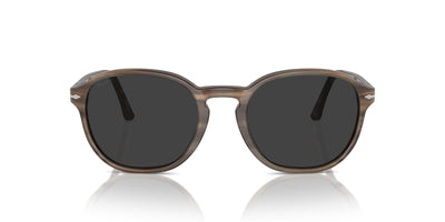 Persol PO3343S Striped Brown/Grey Polarised #colour_striped-brown-grey-polarised