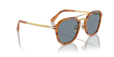 Persol PO3352S Striped Brown/Light Blue #colour_striped-brown-light-blue