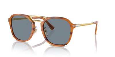 Persol PO3352S Striped Brown/Light Blue #colour_striped-brown-light-blue