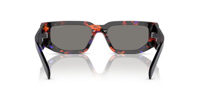 Prada SPR09Z Abstract Orange/Dark Grey Blue Red Mirror #colour_abstract-orange-dark-grey-blue-red-mirror