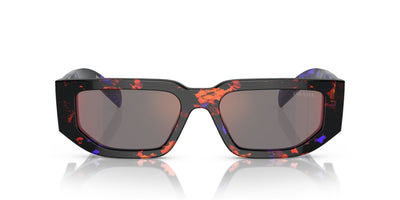 Prada SPR09Z Abstract Orange/Dark Grey Blue Red Mirror #colour_abstract-orange-dark-grey-blue-red-mirror