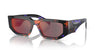 Prada SPR09Z Abstract Orange/Dark Grey Blue Red Mirror #colour_abstract-orange-dark-grey-blue-red-mirror