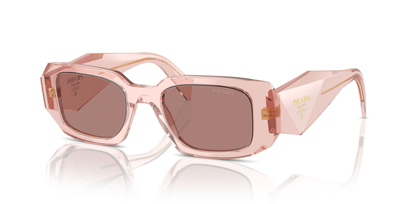 Prada SPR17W Transparent Peach/Light Brown #colour_transparent-peach-light-brown