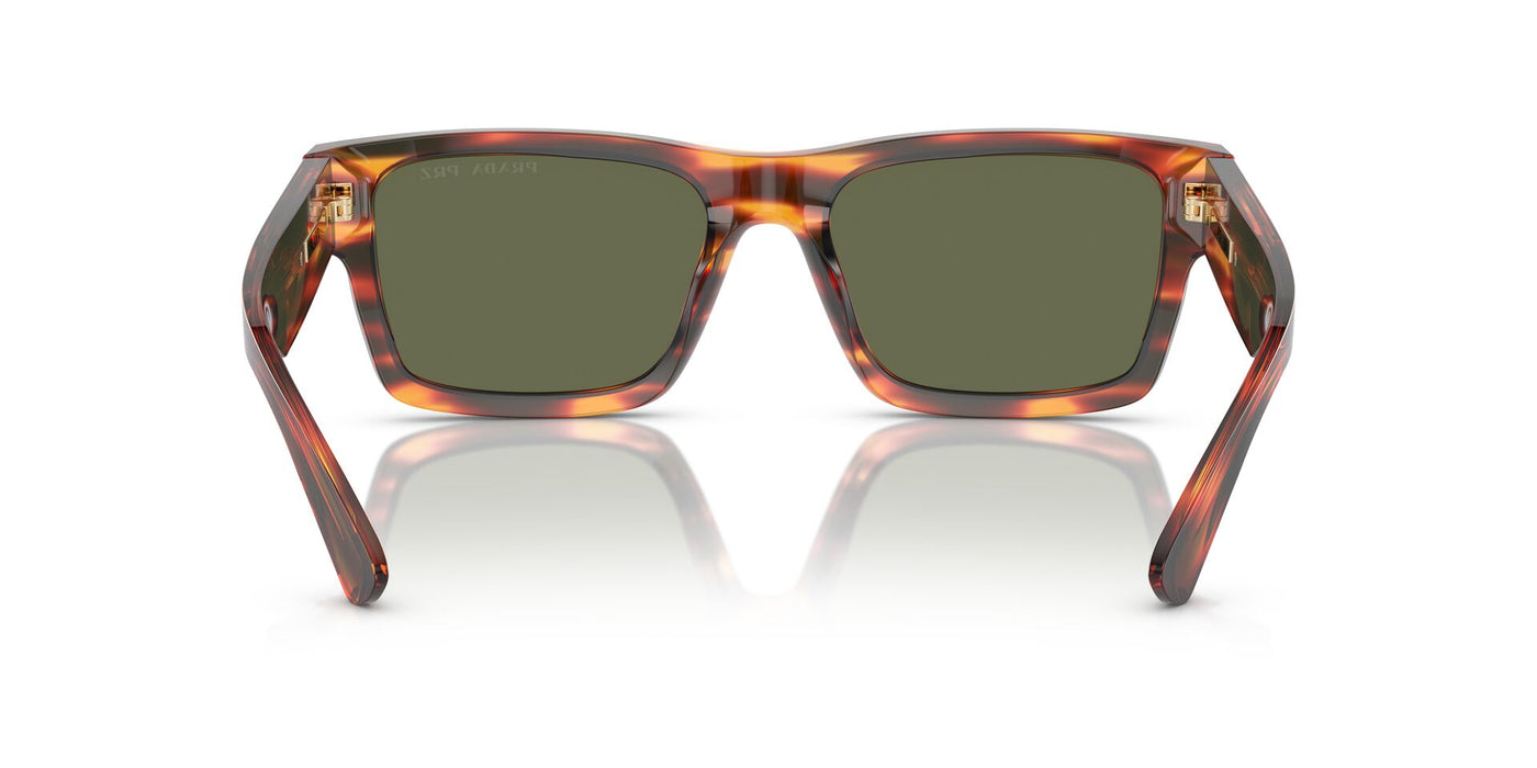 Prada SPR25Z Striped Briar Tortoise/Green Polarised #colour_striped-briar-tortoise-green-polarised