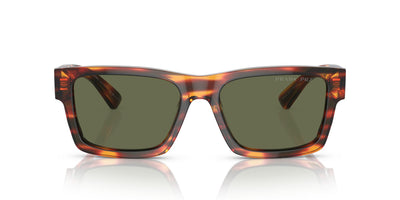 Prada SPR25Z Striped Briar Tortoise/Green Polarised #colour_striped-briar-tortoise-green-polarised