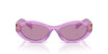 Prada SPR26Z Transparent Amethyst/Dark Violet Silver Int Mirror #colour_transparent-amethyst-dark-violet-silver-int-mirror